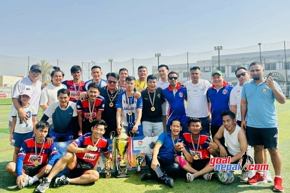 लमजुङ एफसीलाई पहिलो PNSB UAE गोल्ड कपको उपाधि