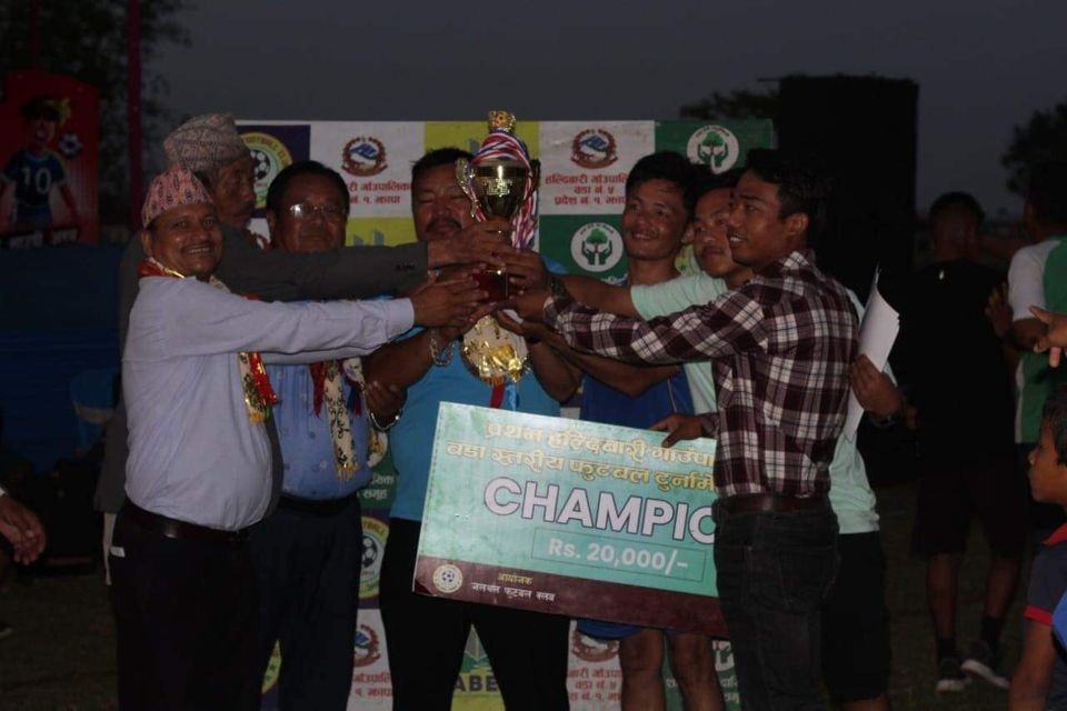 Jhapa: Ward No 1 Lift The Title Of Haldibari Inter-Ward Tournament