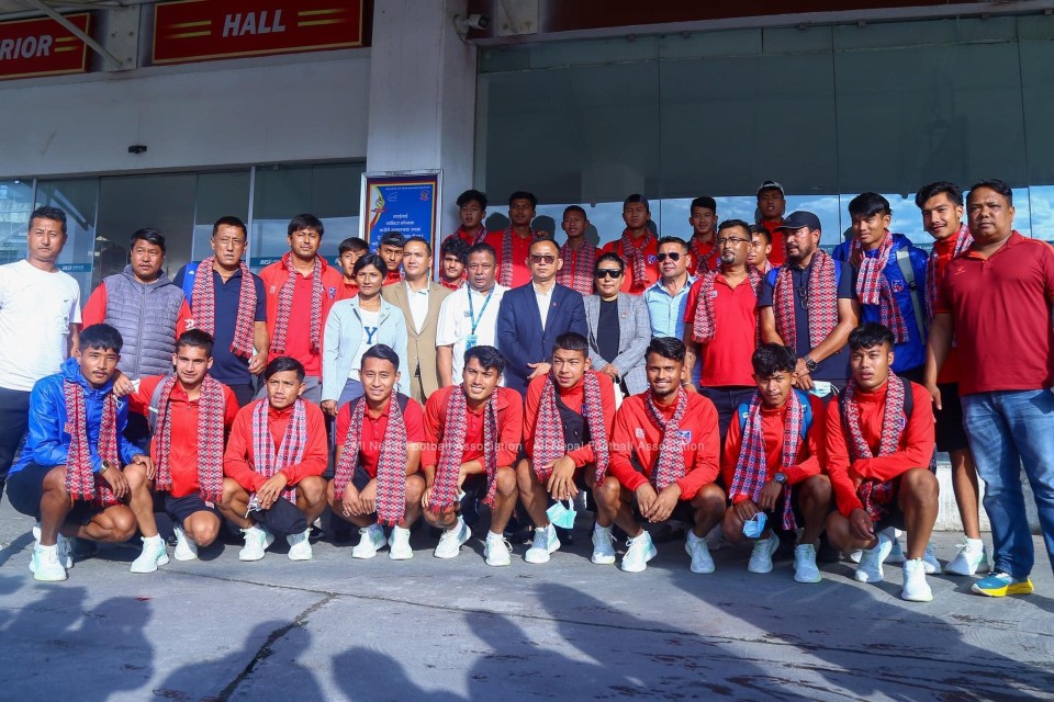 Nepal U20 Team Returns Home From India