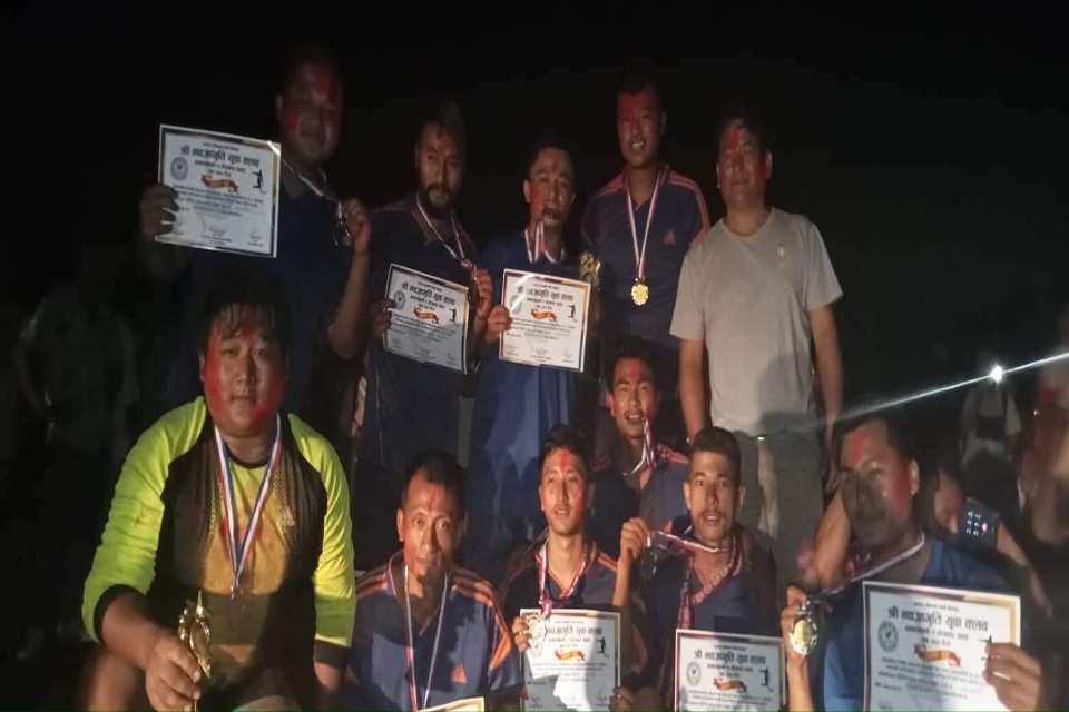 Palpa: Lafa Youth Club Win Inter-club Tournament