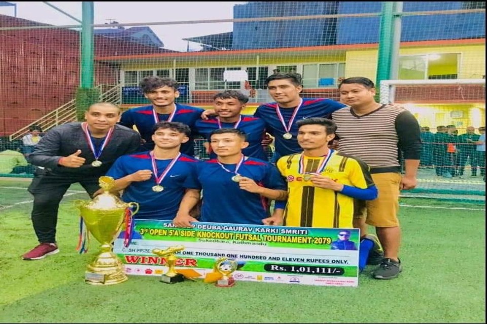 SGSS Win Sandeep Deuba/Gaurav Karki Memorial Futsal Title
