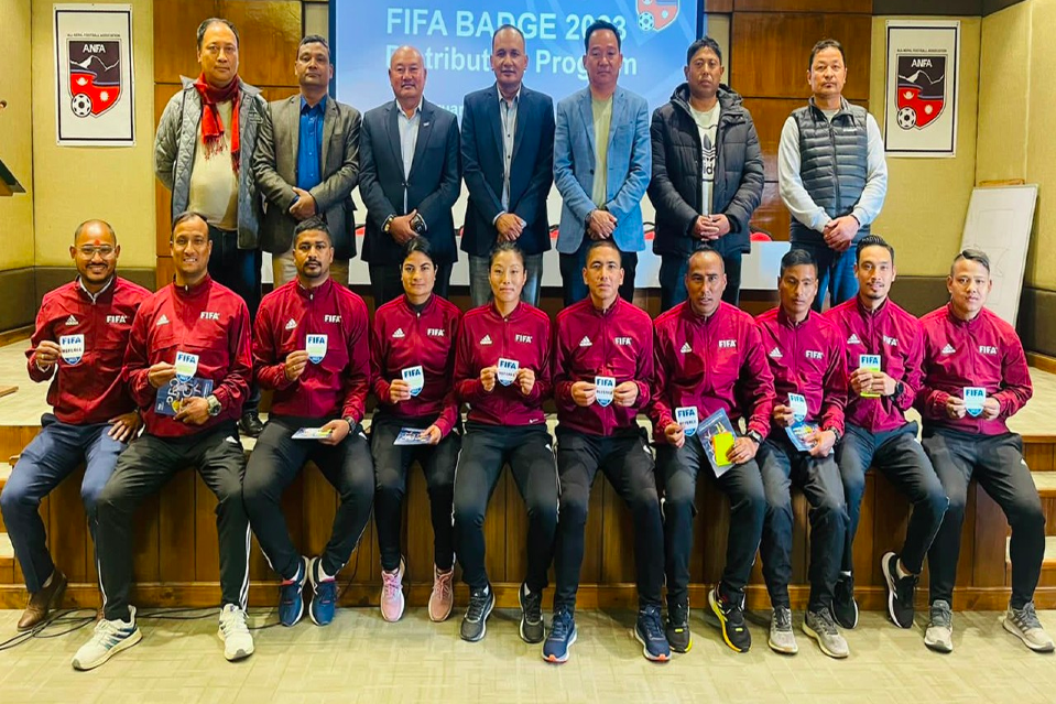 FIFA Referees Receive Refereeing Badges