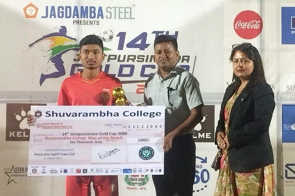 Salhesh Yuva Club Enters SFs Of Jitpursimra Gold Cup