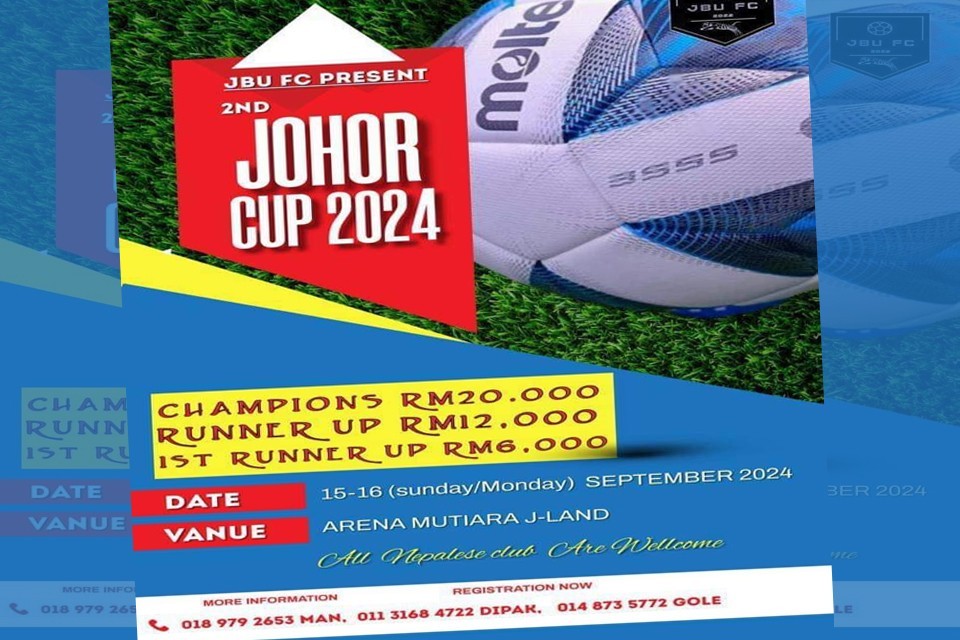 Malaysia: 2nd Johor Cup On September 15-16