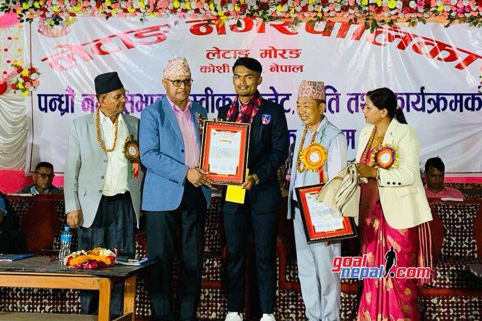 Nepal International Abhisek Limbu Honored In Letang