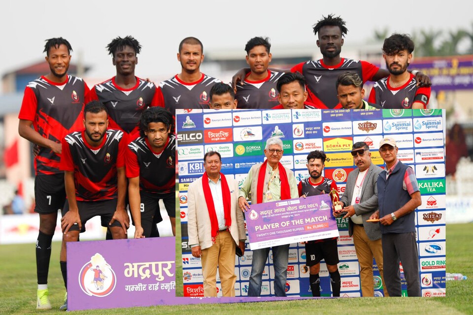 Hosts Bhadrapur Blazers Beats Darjeeling Police In The Opener Of Bhadrapur Jhapa Gold Cup