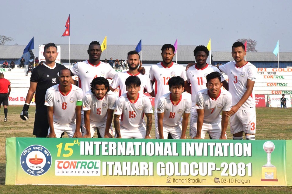 Sagarmatha Club Enters Final Of 15th Itahai Gold Cup