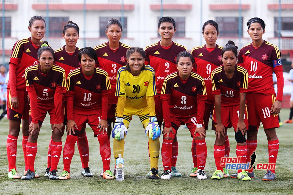 Right Honourable Vice President Women's National League Footbal Tournament:  Tribhuwan Army Club Vs Kathmandu