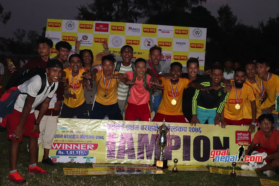 Wai-Wai Barahkshetra Gold Cup: Cultural Green Club Wins The Title