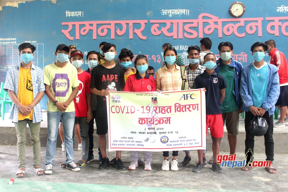 Nawalparasi DFA Provides COVID Relief To Players