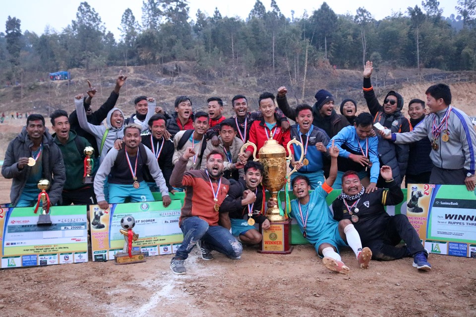 JALTHAL FC, JHAPA WINS TITLE OF 2nd BHAGIMAN SINGH MEMORIAL CUP