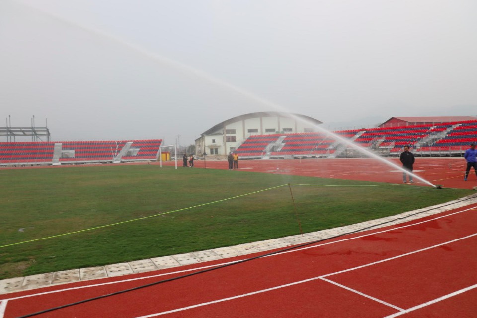 NEPAL USES WATER HOSE AT POKHARA STADIUM - FOR THE FIRST TIME!